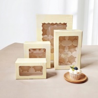 Boîtes cadeaux personnalisées pour boulangerie, boîtes à desserts, emballages pour aliments et pâtisseries, pain, beignets, macarons, boîtes d'emballage en papier