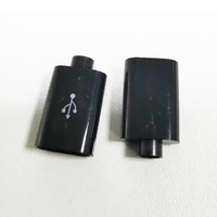 Connecteurs mâles de charge USB Type A, prise de charge Micro-USB blanche 4 broches nickelée, certifiée RoHS, pour soudage