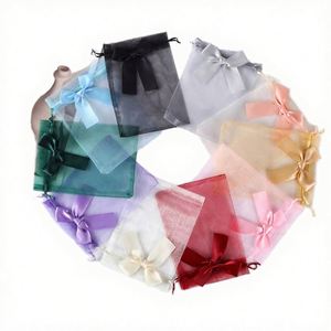 Wholesale 11x16cm Modern Luxury Transparent Mesh <b>Storage</b> Bags Reusable Lightweight <b>Collapsible</b> Durable Wedding Favors Party - Product Image 4