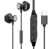 JYD K6 Decodificación de audio digital Heavy BASS Estéreo Tipo-c Auricular con cable Transmisión en vivo Auriculares con cambiador de voz