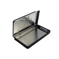 Boîte métallique à couvercle coulissant, petite, de qualité alimentaire, couleur personnalisée, finition mate, pour emballage de film en verre trempé, idéale pour baume à lèvres et crèmes.