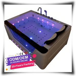 Baignoire à Jets Rectangulaire Personnalisée HG Wholesale, Luxe en Acrylique, Bain à Remous pour 2 Personnes, Spa de Massage Intérieur Autoportant - Product Image 1