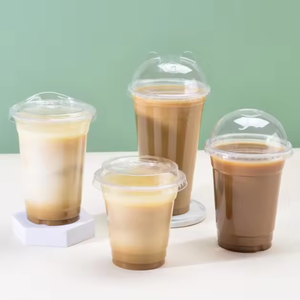24oz 700ml Einwandige Umweltfreundliche Transparente Einweg-PET-Plastikbecher U-förmig für Kaltgetränke Eiskaffee Zitronensaft Bubble <span class=keywords><strong>Tea</strong></span> - Product Image 2