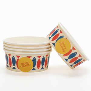 Tazón de Papel Kraft Biodegradable Desechable para Ensaladas y Comida Caliente con Tapa - Product Image 6