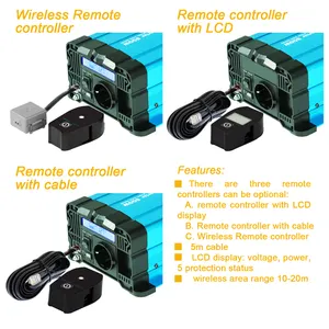 CRD80 LCD Fernbedienung mit Kabel Kompatibel mit FS NK Serie Wechselrichter