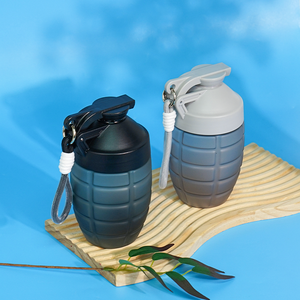 Botella agitadora de proteínas de alta calidad con correa desmontable antifugas portátil sin BPA para sesiones de gimnasio - Product Image 5