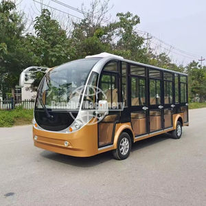 Transport vert de voiture électrique pure 10 chariots de golf de passager de sièges avec la navette gratuite de voiture de visite de bonne qualité - Product Image 1