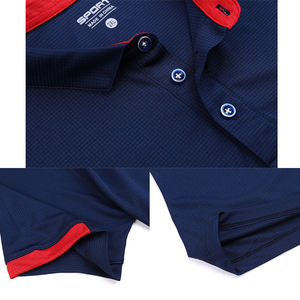Custom Design Uw Eigen Merk Sport Poloshirts 92% Polyester 8% Spandex Poloshirts Heren Golf Polo Shirt Dry-Fit - Product Image 3