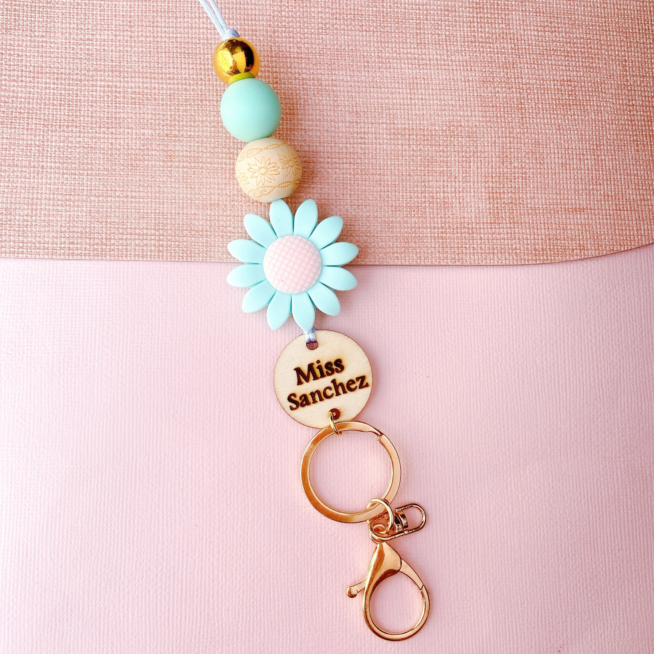 New Cartoon and Cute Colorful Letter Series PVC Rubber Keychain Wrist Strap