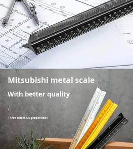 <span class=keywords><strong>Regla</strong></span> Triangular Arquitectónica <span class=keywords><strong>de</strong></span> Acero Inoxidable y Aluminio <span class=keywords><strong>de</strong></span> 6 y 12 Pulgadas, Personalizada <span class=keywords><strong>de</strong></span> Fábrica, con Escala Métrica, Herramientas <span class=keywords><strong>de</strong></span> Medición - Product Image 3