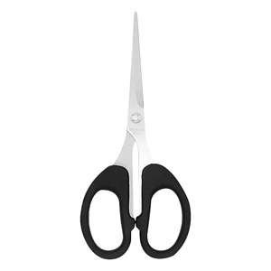 Petits ciseaux noirs pour la maison, en acier inoxydable, à tête droite, pour la couture domestique et le déballage des colis - Product Image 3