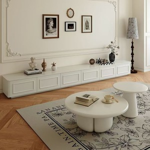 Mobile TV di Lusso in Stile Vintage Francese, Supporto TV Minimalista Europeo da Terra, Nuovo Mobile per <span class=keywords><strong>Soggiorno</strong></span> in <span class=keywords><strong>Legno</strong></span> <span class=keywords><strong>Massello</strong></span> - Product Image 2