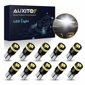 หลอดไฟ LED AUXITO รุ่นขายดี T10 194 W5W สีขาว สำหรับไฟส่องป้ายทะเบียนรถยนต์ ชุดไฟ LED ภายในรถยนต์ แสงสีขาว 6000K - Product Image 1