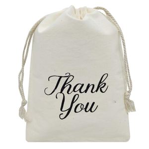 Bolsas de Regalo de Lona de Algodón con Cordón, Reutilizables, a Prueba de Polvo, con Logotipo Personalizado, para Regalos de Navidad - Product Image 4