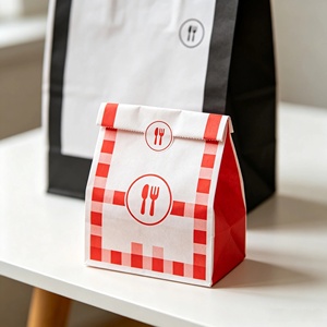 <b>Biodegradable</b> Clear Window Snack <b>Paper</b> Bag Custom Printed Food Grade Pouches - Product Image 4