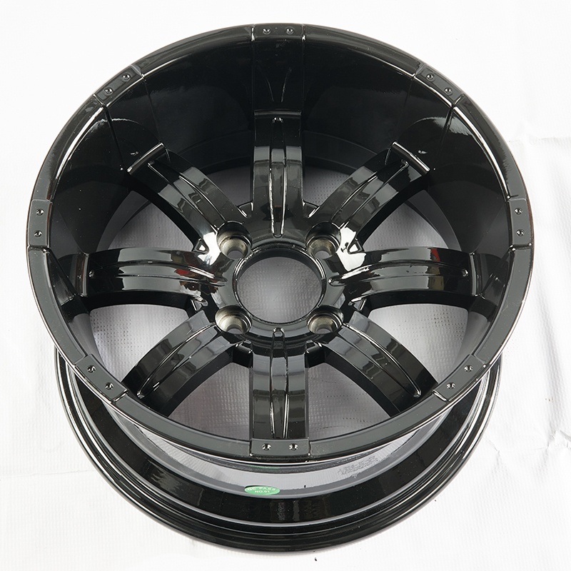 14 Inches Golf Cart Tire And Wheel Combo 23x10-14 All Terrain Tires 14"x7" Moto Machined Black Aluminum Wheel