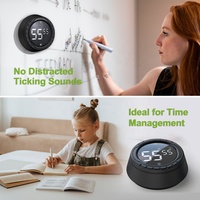 BALDR B0362 Digitaler LED Küchentimer mit Drehfunktion Wecker Elektrischer Magnetischer Timer Ofen-Kochtimer Studien-Countdown-Timer