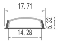 Profilé en aluminium extrudé 6063-T5 pour bandes LED, décorations, service de découpe LS-069