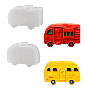 Bricolage colle moule plâtre voiture bus chandelier décoration aromathérapie bougeoir silicone moule - Product Image 5