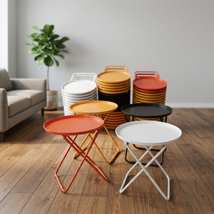 OEM/ODM Compact Tea <b>Table</b>, Electrostatic Painted Steel, Various Options - Product Image 3