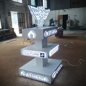 عرض ديتيان عرض تجاري مخصص بإضاءة خلفية محمول عرض اكسبو - Product Image 2