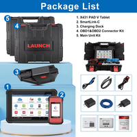 LAUNCH X431 PAD V PAD 5 Automotive Scan Tool With SmartLink Box J2534 /D-PDU /RP1210/ CANFD+DOIP Protocol Topological Diagram
