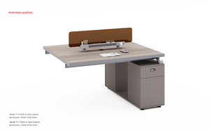 Escritorio de Oficina Individual de Estilo Moderno al Mejor Precio, Muebles de Oficina de Tablero de Partículas, Asientos Extensibles para Edificios de Oficinas - Product Image 3