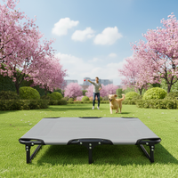 Leichtes Tragbares 3-Größen Outdoor-Camping-Hundebett - Langlebiges Oxford-Material Abnehmbarer Bezug Erhöhtes Design Moderner Luxus-Stil