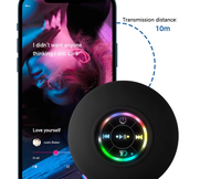 Altavoz Bluetooth LED Inalámbrico Portátil con Ventosa para Deportes en Interiores, Precio de Fábrica al por Mayor, Listo para Enviar