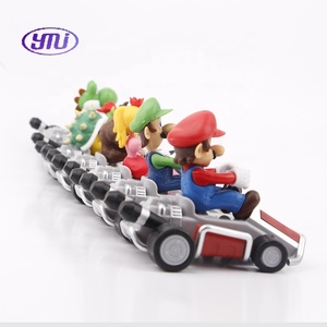ของเล่นรูปการ์ตูนอนิเมะ6รูปแบบซูเปอร์มาริโอยานพาหนะดึงกลับ Luigi yoshi - Product Image 4