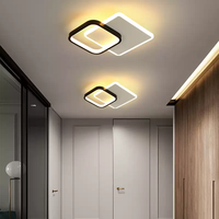 Luminaire Plafonnier LED Nordique Moderne à Économie d'Énergie pour Couloir, Chambre et Salon, Base en Fer
