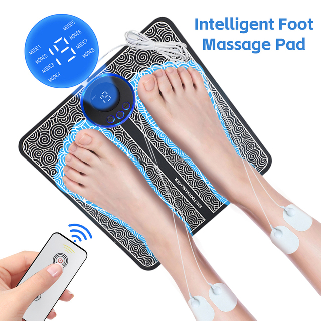 Intelligent EMS Electric Tens Foot Massager Vibration Calf Muscle Stimulator Leg Foot Massager Machine for Pain Relief
