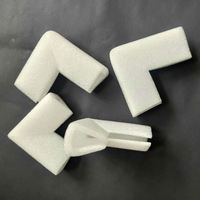 Protection d'angle en mousse EPE blanche de 10 mm en forme de L pour découpe à l'emporte-pièce, vente chaude, usine du Guangdong