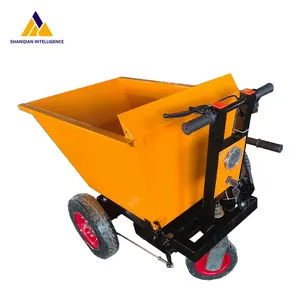 Hand Truck Battery Powered Electric Mini Dumper Trolley Small Dumping Cart Hand Push Cart