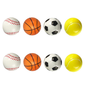 Mini ballon anti-stress en PU personnalisé avec logo, 6 cm, émoticônes à presser, ballon anti-stress, ballon en mousse, football, basketball pour enfants - Product Image 2