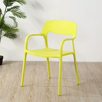 Chaise de salle à manger, d'hôtel, de banquet, d'extérieur, empilable, portable, écologique, en plastique, avec accoudoirs, meubles de maison STG Modern