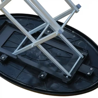 Nouveau comptoir pop-up portable HLY comptoir de salon professionnel pliable table de stand pop-up avec lumière LED