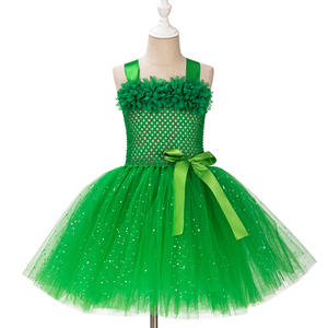 Costume da Dryade della Foresta per Bambine, Foglie Verdi per Halloween, in Poliestere, per Film e TV - Product Image 2