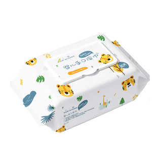 Lingettes douces pour les mains et la bouche des bébés Beswell, 80 lingettes, avec couvercle, non parfumées, adaptées à un usage domestique, pour les mains et la bouche des bébés - Product Image 3