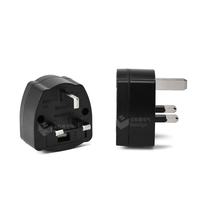 Adaptateur de voyage certifié BS8546, prise américaine vers britannique, 13A avec fusible, 250V, prise américaine de type A/B vers prise britannique à 3 broches, pour les voyages et la vente au détail