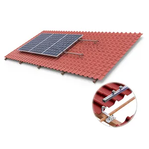 Fast Installation Tile Roof Solar Mounting System Solar Panel Bracket Tile Fixture Bracket Roof Mounting System