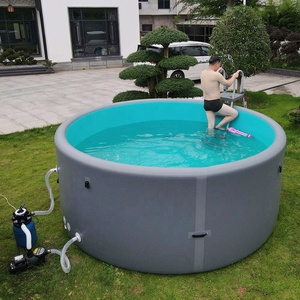 Piscina Inflable Rectangular Super Resistente de 4m 5m, Piscina Portátil con Tecnología Drop Stitch, Duradera para Uso en Exteriores - Product Image 5