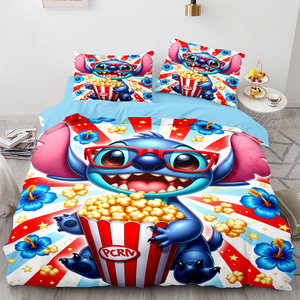 Phim Hoạt Hình Bộ Đồ Giường Đặt 4 Mảnh, Kỹ Thuật Số In Comforter Set, Dễ Thương Trẻ Em Bộ Đồ Giường, Thoáng Khí Polyester, Cho Bé Trai Và Bé Gái - Product Image 4