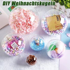 Acrylic <b>Plastic</b> Hollow Transparent Balls 4-20Cm Diy Decorative Ornaments For Christmas <b>Tree</b> Hanging Pendants - Product Image 3