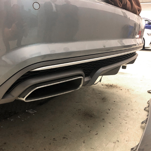 ตัวกระจายแสงด้านหลังวัสดุ ABS สำหรับ <span class=keywords><strong>A7</strong></span> <span class=keywords><strong>Audi</strong></span> <span class=keywords><strong>Sline</strong></span> 2016-2018 Facelift กันชนหลังพร้อมท่อ - Product Image 4