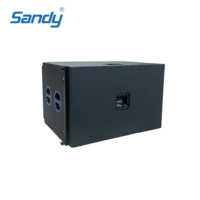 Haut-parleur audio Sandy, un seul haut-parleur de ligne de 18 pouces, équipement de sonorisation, subwoofer pour système de sonorisation de scène