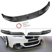 Diffuseur de pare-chocs avant inférieur style carbone/noir brillant pour BMW Série 5 F10 F11 M Sport 2009-2017