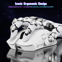 Original Attack Shark X11SE Ergonomis Ultra Tipis Ringan Dapat Diisi Ulang USB Optik Backlit Tiga Mode Nirkabel Tahan Air