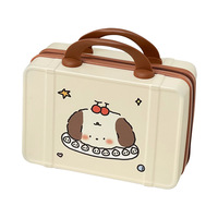 Mini Valise de Voyage Style Vintage pour Cosmétiques – Sac à Main Léger et Coffret Cadeau Souvenir – Mini Valise de Voyage 14 Pouces