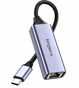 <span class=keywords><strong>Adaptateur</strong></span> Ethernet Type C vers RJ45 10/100/1000 Mbps en alliage d'aluminium, convertisseur USB C 3.0 vers Ethernet LAN - Product Image 1
